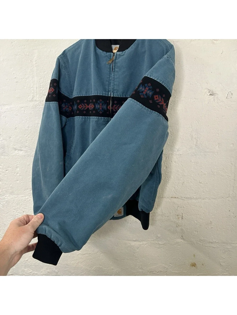 Vintage Carhartt Thermal Southwestern Aztec Jacket “Teal”